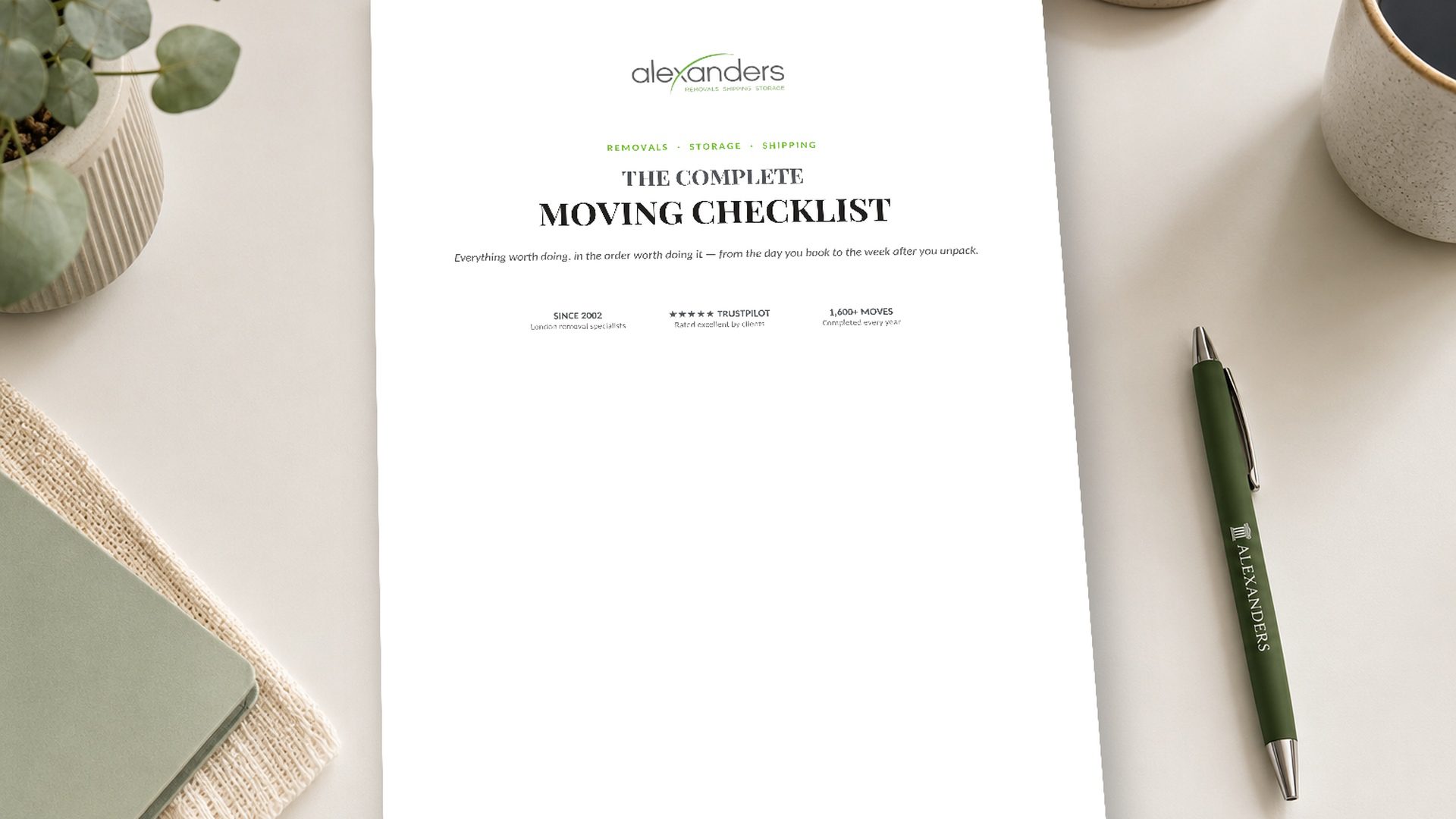 House Moving Checklist